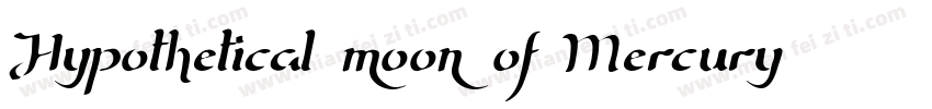 Hypothetical moon of Mercury字体转换